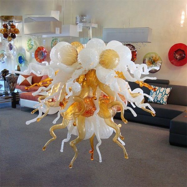 

Modern Lamps Hand Blown Glass Chandeliers for Living Room Home Dining Hotel Lobby Decoration Interior Lighting 56*60cm