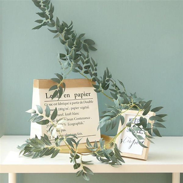 

decorative flowers & wreaths imixlot 1.6m rattan willow leaf artificial ivy green garland plants home decor plastic vine fake foliage