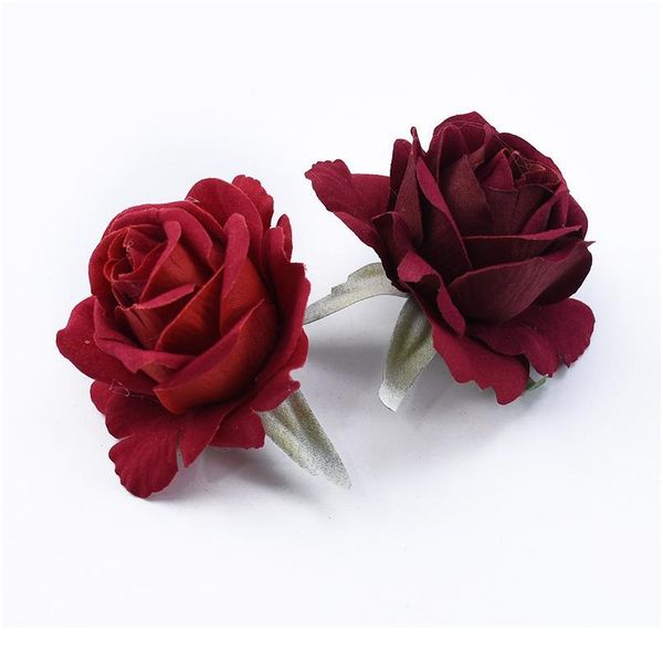 

5/10 pcs artificial flowers for home decor wedding bride wrist flower material scrapbooking christmas decorative flowers jllfae