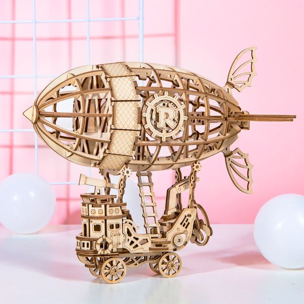 

Airship 3D Wooden Puzzle Model Building Kits Toys For Children Kids Girls Birthday Gift