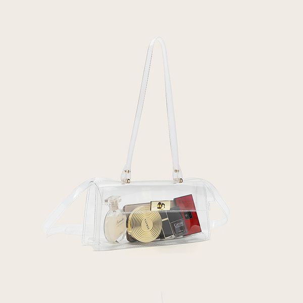 

2021 south korea ins new underarm kelly jelly transparent slung single shoulder bag female