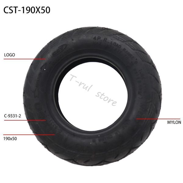 

motorcycle wheels & tires 190x50 tire inner outer tyre for mini electric scooter evo small pneumatic thickened wear-resistant