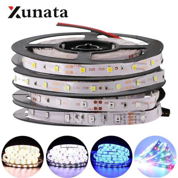 

strips rgb led strip dc 12v 60leds/m smd 2835 waterproof ip21 ip65 tv backlight flexible tape light lamp 5m