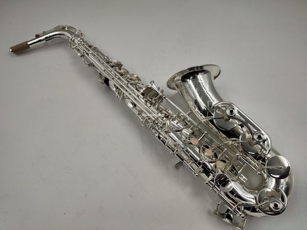 Novo Produto YAS 62s Alto Saxofone Prata Banhado EB Tune E Plano profissional Musical Instrumento com estojo frete grátis