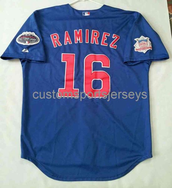 

men women youth embroidery #16 aramis ramirez 2008 all star patch jersey men women youth baseball jerseys xs-6xl all sizes, Black