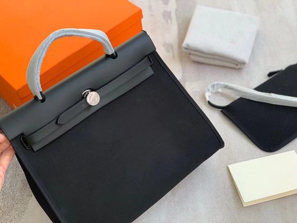 

Crossbody Clutch Bag Onthego Saddle Designer Handbag Wallet (31x11x25cm) Plain Black Canvas Tote Fashion Bags Handbags Handtasche, Oem