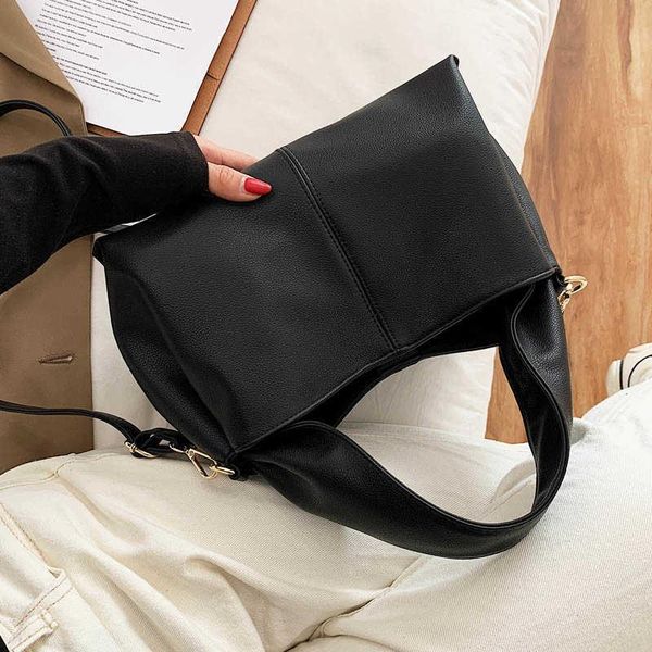 

shoulder bags women handbag tote for 2021 solid color crossbody lady leather satchel hobo bag