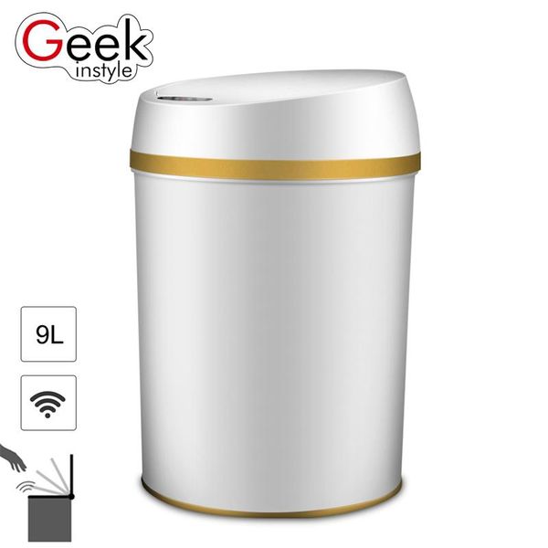 

waste bins geekinstyle 9l intelligent induction trash can pp material multifunction automatic sensor eco-friendly bin