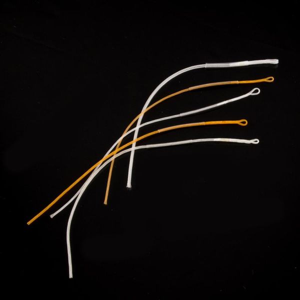 

braid line 10pcs braided leader loop lead connection coil high-strength nylon fishing ring connector