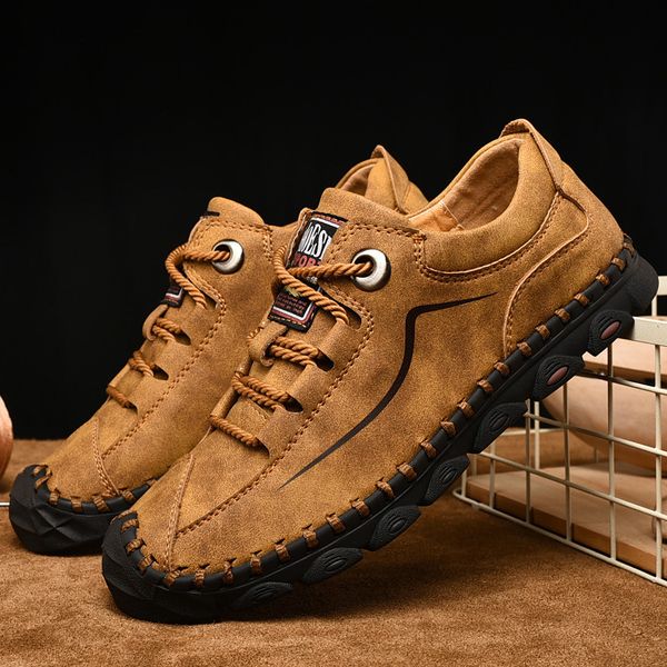 

spring 2021 new casual british fashion business large men's shoes, Black