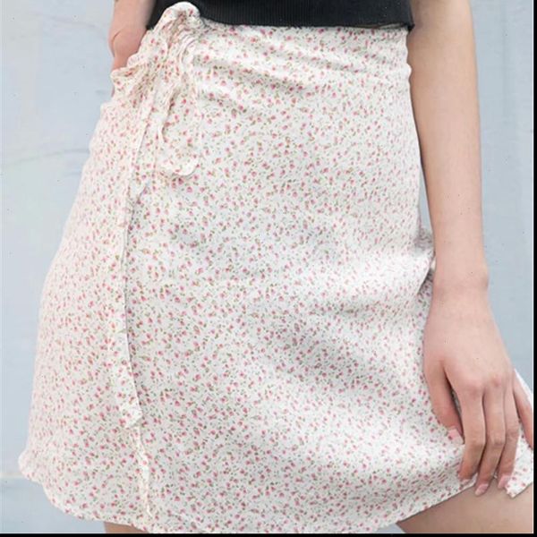 

sell pass style floral skirt restoring ancient ways female 2021 summer in europe and the bm with high skirts, Black
