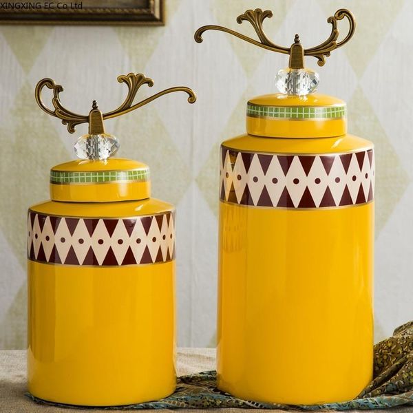 

vases european-style ceramic decorative tank storage decoration home living room creative general