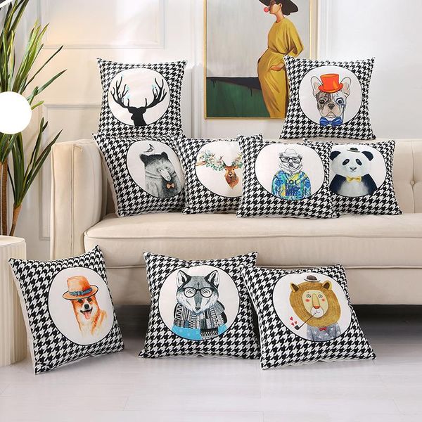 

pillow case whyy cojines sofa waist printed cushion cover 45x45cm pillowcase