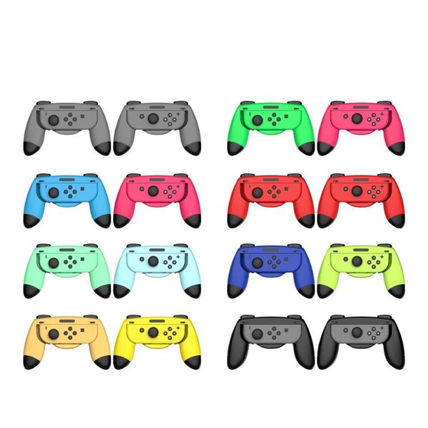 

game controllers & joysticks 2pcs grip handle bracket support holder charger for switch joy-con plastic nintendos ns