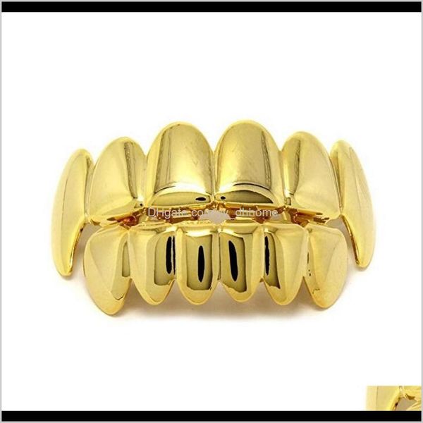 

hip hop personality fangs teeth gold silver rose gold teeth grillz gold false teeth sets vampire grills for women&men dental grills r3 vtnsd, Black