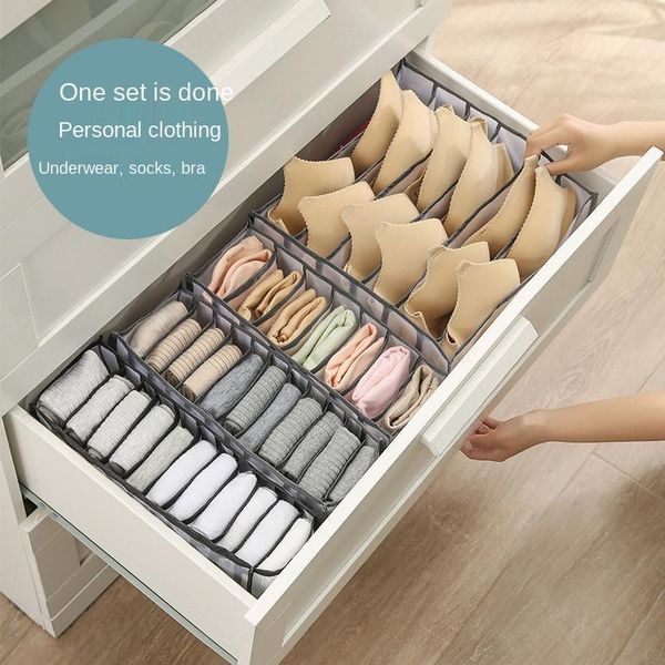 

storage drawers socks receive underwear bra a case grid in the drawer