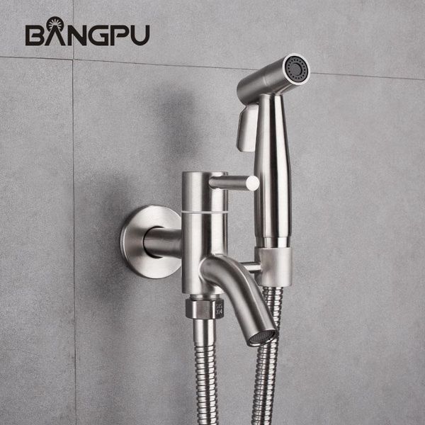 

bidet faucets bangpu brushed nickel faucet wall mounted shower sprayer set handheld bathroom hand kit