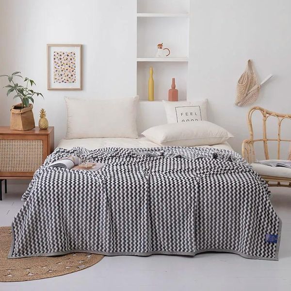 

blankets super soft blanket flannel bedspread mesh portable car travel cover quilt coral fleece furry pet child bedding