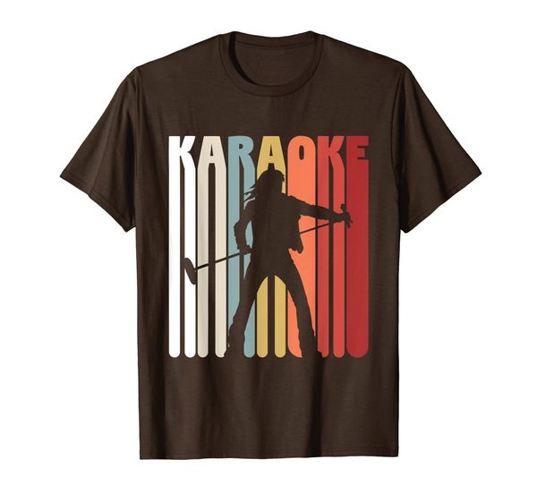

retro karaoke shirt vintage karaoke singing tee singer gift, White;black