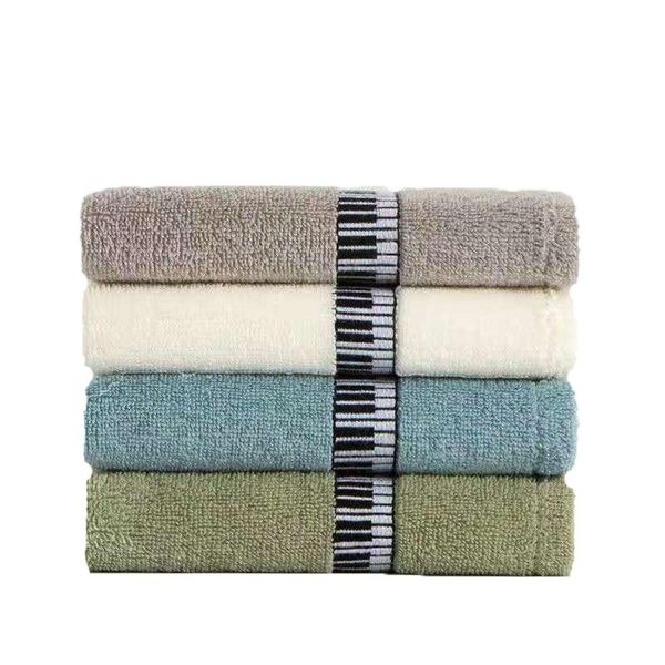

towel [2pcs] face men and women solid color dormitory absorbent soft cotton honeycomb satin file nordic style supermarket