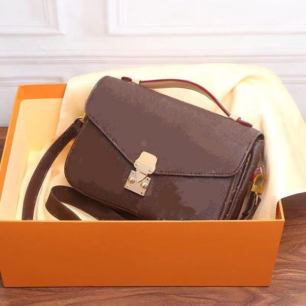 

handbag women shoulder bags leather pochette metis purse fashion floral woman crossbody postman bag serial number