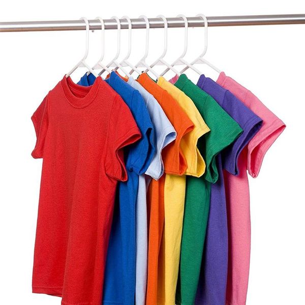 

laundry bags 20 pack premium plastic hangers, durable & strong standard hangers for clothes pants, white