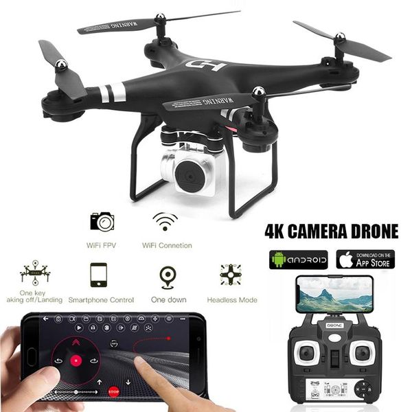 

drones drone 4k profesional dron real-time transmission wifi height maintain rc toy for children wide angle fpv quadcopter with camera