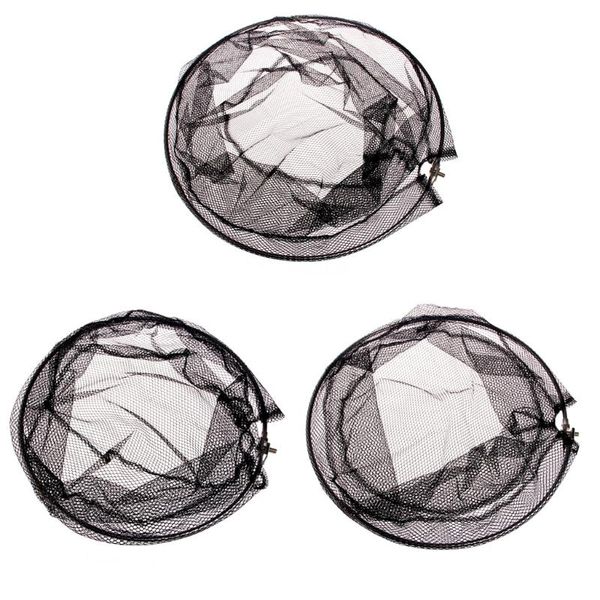 

stainless steel frame fishing folding net brail head round mesh accessories