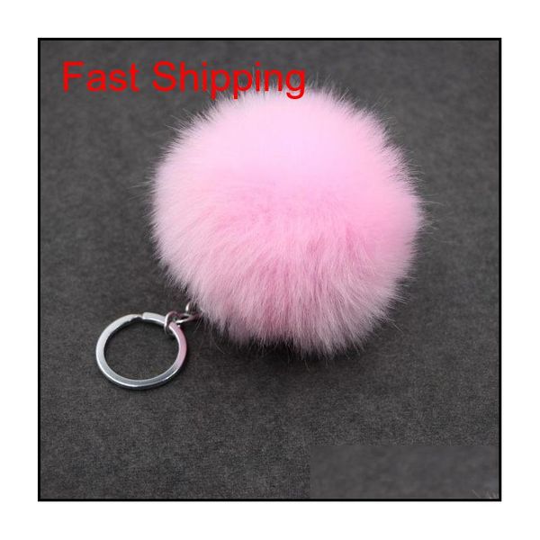 

price simulation fur ball key chain 8cm imitation rabbit hair bag key chain pendant qyligb mj_fashion, Silver