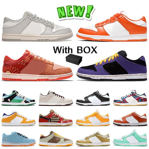 

[with box] original mens womens dk shoes 2022 sb low outdoor sports sneaker dusty olive university red unc club blue acg terra winter solsti, Black