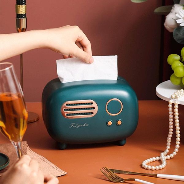 

tissue boxes & napkins kitchen design model creative shape craft toilet room anti slip modern radio retro paper box decoration dispenser tab