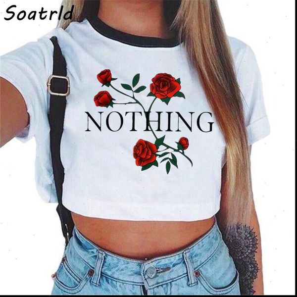 

2021 harajuku summer unicorn alien letter printed crop women tank casual white cropped feminino woman clothing