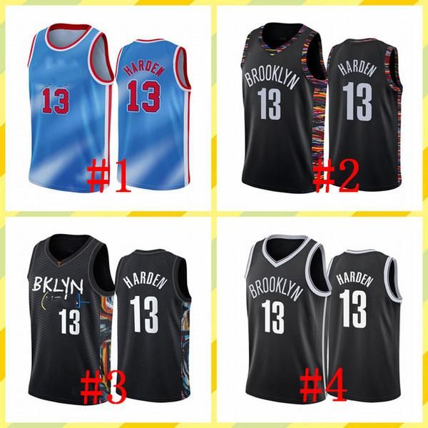 

men kids 7 durant 11 irving 13 harden 22 levert 31 allen 12 joe harris white city pride night basketball jersey, Black;red