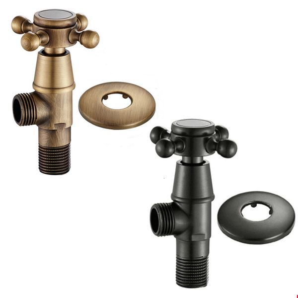 

2021 new preto de montagem na parede bronze antigo ngulo universal parar gua tringulo vula para torneira e wc accc