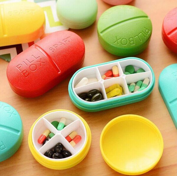 

portable storage box candy box color travel sealed creative compartment health care