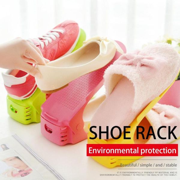 

double layer cleaning storage shoe rack home shoes stand shelf organizer