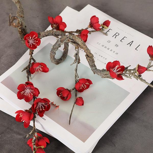 

shopping mall cabinet decoration imitation flowers ganzhi wintersweet home decoration potted plant artificial flower