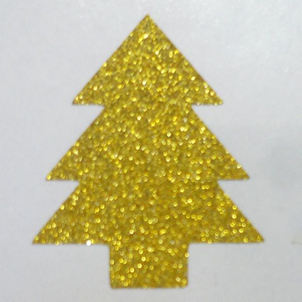

tree gold glitter sparkle sticker label envelope seals