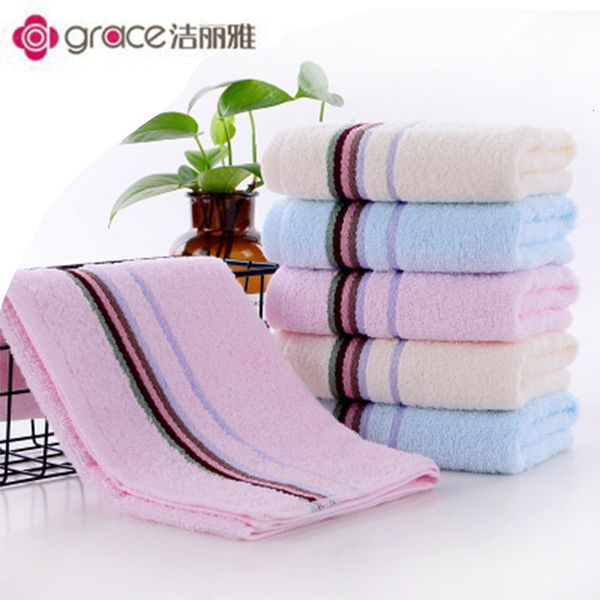 

jieliya towel 6638 face pure cotton out of gear soft absorbent striped couple