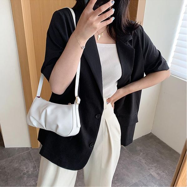

totes women shoulder bags simple hobos messenger bag 2021 ladies soft pu crossbody brand design dumplings handbag purse
