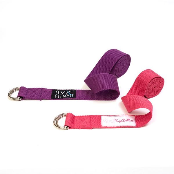 

resistance bands polyester strap with d ring yoga stretching pull belt