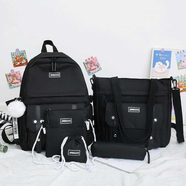 

school bags sets canvas schoolbags for teenage girls women backpacks laptravel