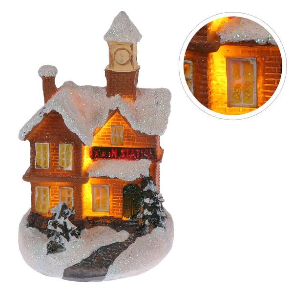 

tapestries 1pc luminous christmas house adornment xmas resin decor festival ornament