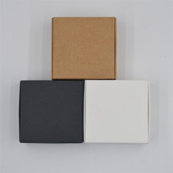

10pcs/lot 12sizes small kraft paper box,brown cardboard handmade soap box,white craft paper gift box,black packaging jewelry box