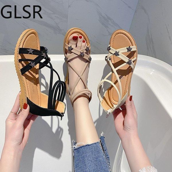

sandals women's 2021 comfortable summer fashion star beach, Black