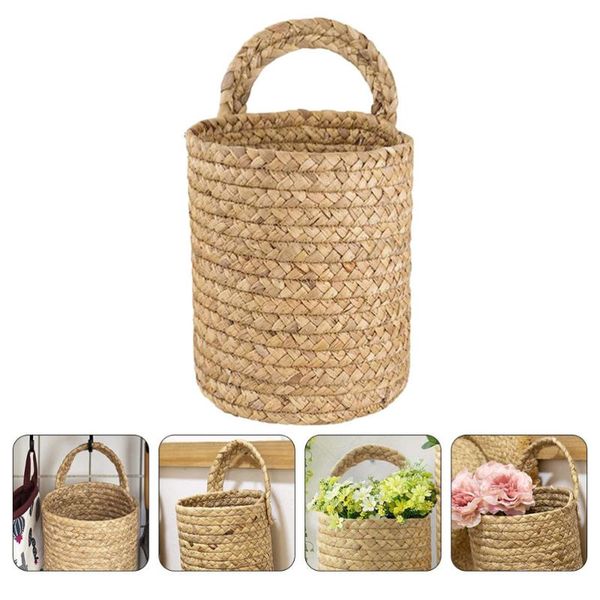 

storage baskets 1pc deskbasket wall hanging woven flower