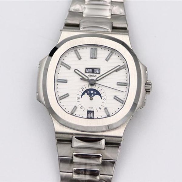 

gr v3 5726 montre de luxe mens watches 40.5*11.3mm 324 automatic mechanical movement fine steel watch, Slivery;brown