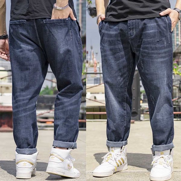 

2021 new mode plus size casual brem loose hiphop hare brim pants berw, Blue