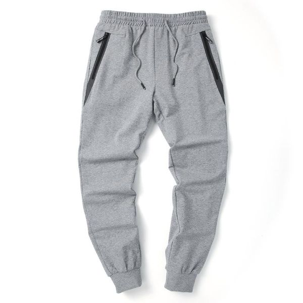 

men's pants 2021 year casual sports trousers loose stretch and fleece, Black