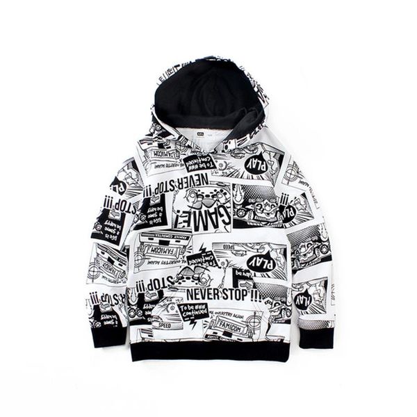

family matching outfits kids hoodies spring autumn boys sweatshirts harajuku hoodie for teenagers letter prints clothing fashion top, Blue